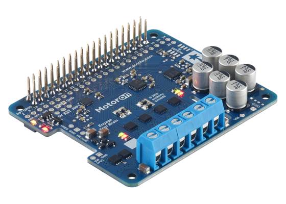 Motoron M2H24v14 Dual High-Power Motor Controller for Raspberry Pi (Connectors Soldered).