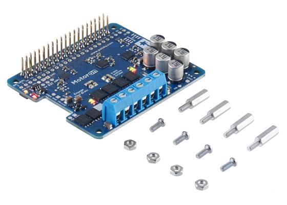 Motoron M2H18v20 Dual High-Power Motor Controller for Raspberry Pi (Connectors Soldered).