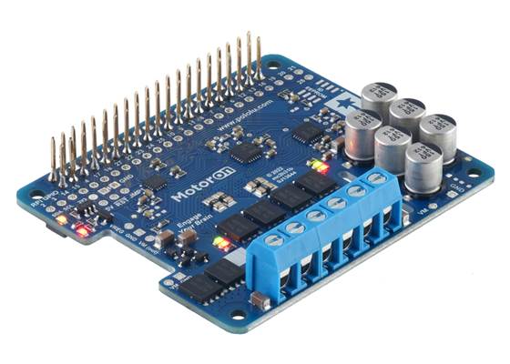 Motoron M2H18v20 Dual High-Power Motor Controller for Raspberry Pi (Connectors Soldered). (1)
