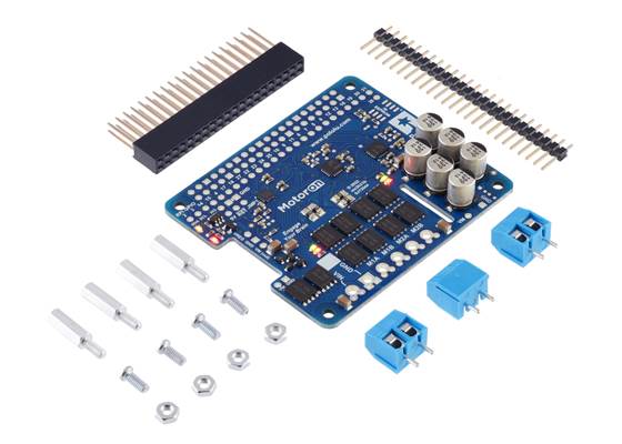 Motoron M2H18v20 Dual High-Power Motor Controller Kit for Raspberry Pi.