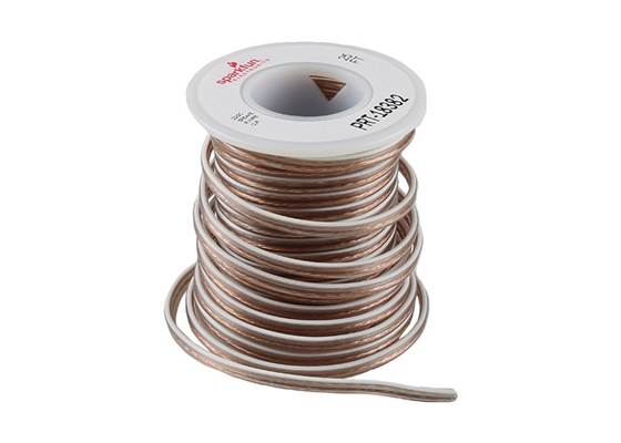 Hook-up Wire 2-Conductor - Clear (22AWG-7x30, Stranded, 25ft)