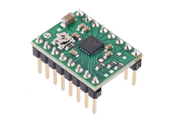 DRV8434S SPI Stepper Motor Driver Carrier, Potentiometer for Max. Current Limit (Header Pins Soldered).