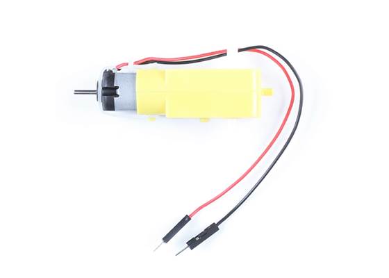 Hobby Gearmotor - 140 RPM, Male Connectors (Single) (2)
