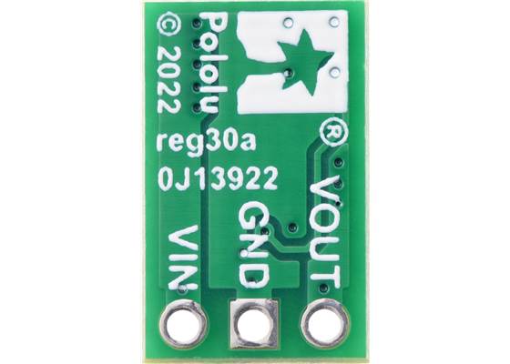 Step-Up Voltage Regulator U3V16Fx, bottom view.