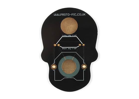 Day of the Geek - Soldering Badge Kit (Black with White Silk Screen) (3)