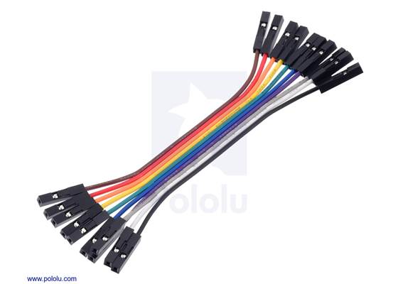 Ribbon Cable Premium Jumper Wires 10-Color F-F 3″ (7.5 cm).