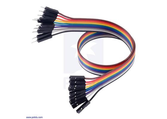 Ribbon Cable Premium Jumper Wires 10-Color M-F 12″ (30 cm).