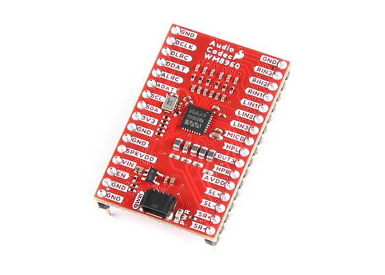 SparkFun Audio Codec Breakout - WM8960 with Headers (Qwiic)