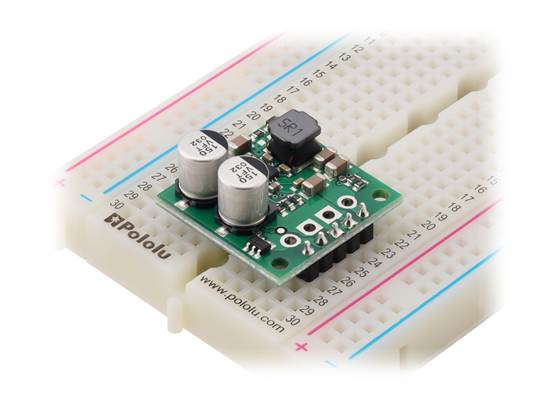 Step-Up/Step-Down Voltage Regulator S13V25Fx on a breadboard.