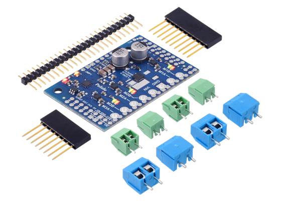 Motoron M3S550 Triple Motor Controller Shield Kit for Arduino.