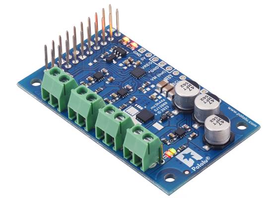 Motoron M3H550 Triple Motor Controller for Raspberry Pi (Connectors Soldered). (1)