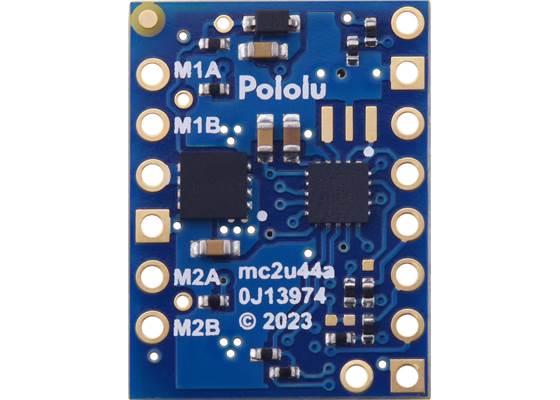 Motoron M2T550 Dual I²C Motor Controller, bottom view.