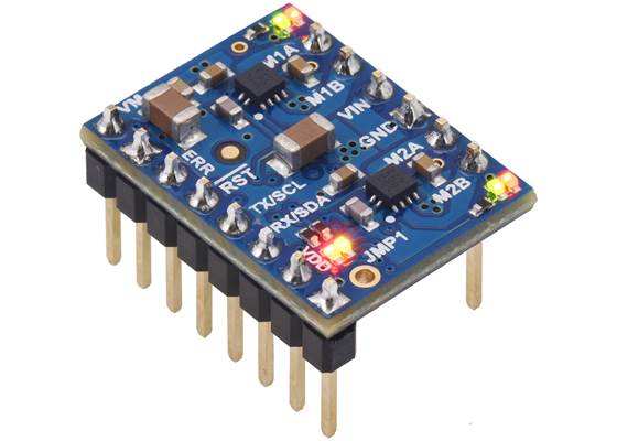 Motoron M2T550/M2U550 Dual Motor Controller (Header Pins Soldered).