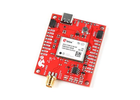 SparkFun GPS-RTK Dead Reckoning Breakout  - ZED-F9R, SMA (Qwiic)