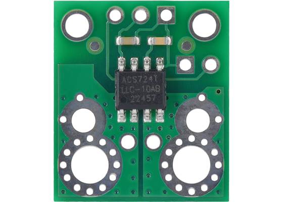 ACS724LLCTR-10AB Current Sensor Carrier -10A to +10A, top view.