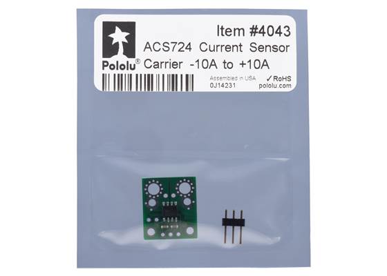 Standard packaging for the ACS724LLCTR-10AB Current Sensor Carrier -10A to +10A.