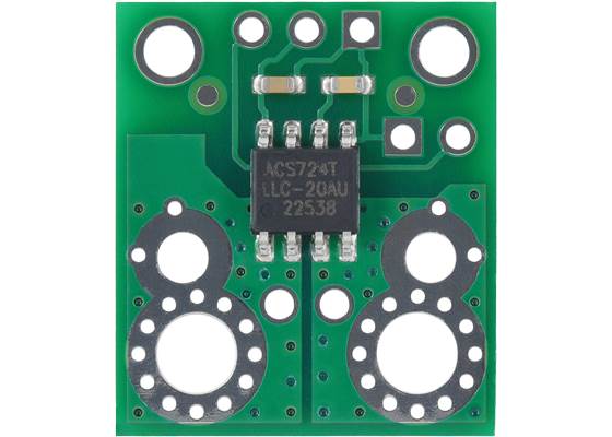 ACS724LLCTR-20AU Current Sensor Carrier 0A to 20A, top view.