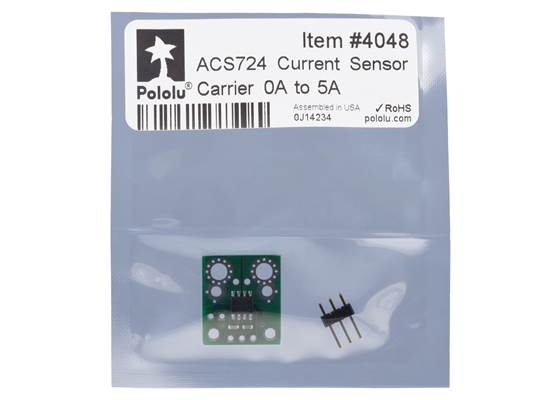 Standard packaging for the ACS724LLCTR-05AU Current Sensor Carrier 0A to 5A.