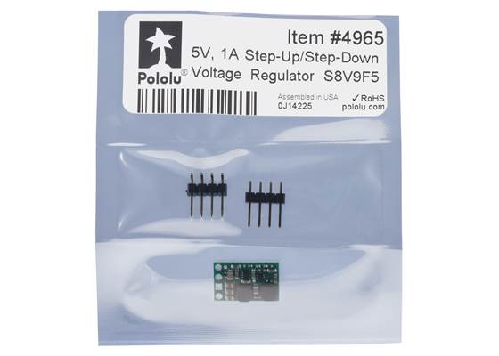 Standard packaging for the 5V Step-Up/Step-Down Voltage Regulator S8V9F5.