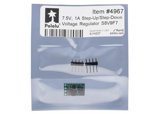 Standard packaging for the 7.5V Step-Up/Step-Down Voltage Regulator S8V9F7.