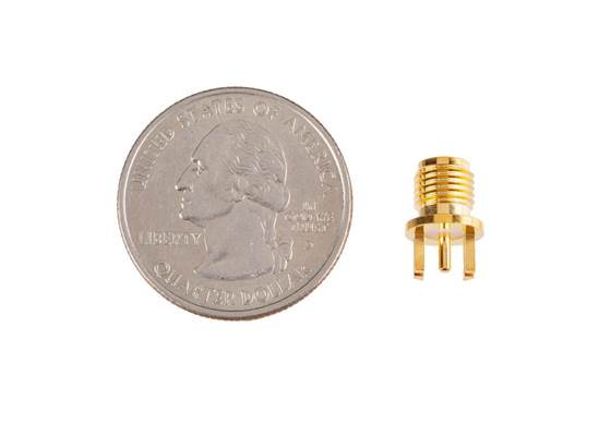 RP-SMA Connector - Female 0.8mm PCB Mount (4)