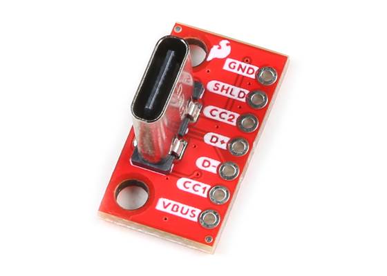 SparkFun USB-C Breakout - Vertical