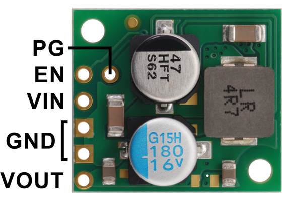 Step-Down Voltage Regulator D30V30Fx pinout.