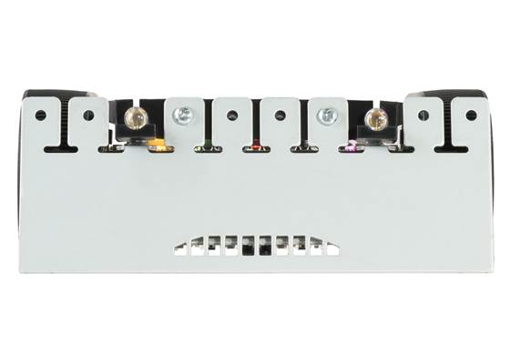 Assembled Zumo 2040 robot, front view.