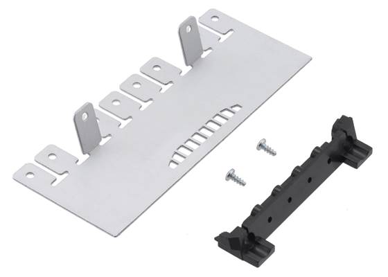 Stamped and pre-bent Zumo Windowed Blade with included IR LED holder and thread forming screws.