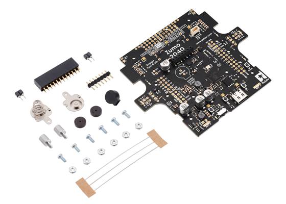 Zumo 2040 Main Board with included hardware.