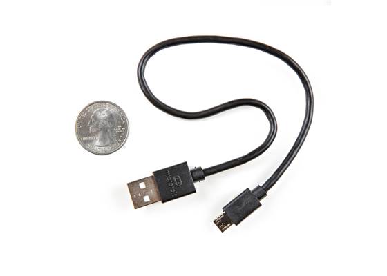 micro:bit USB Cable 300mm - Black (3)