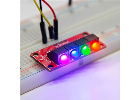 SparkFun RGB Addressable CBI LED 5mm - Right Angle