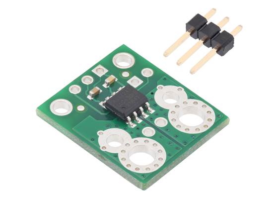 ACS724LLCTR-30AB Current Sensor Carrier -30A to +30A with included 0.1″ header pins.