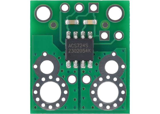 ACS724LLCTR-2P5AB Current Sensor Carrier -2.5A to +2.5A, top view.