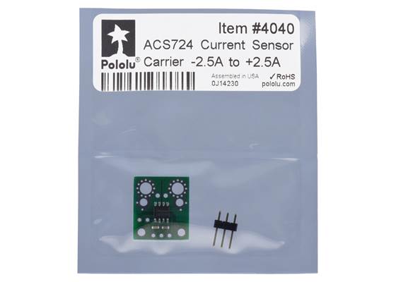 Standard packaging for the ACS724LLCTR-2P5AB Current Sensor Carrier -2.5A to +2.5A.