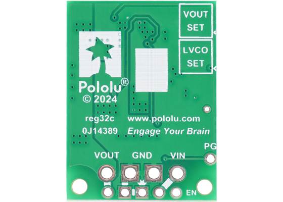 Fine-Adjust Step-down Voltage Regulator D30V33MAx, bottom view.