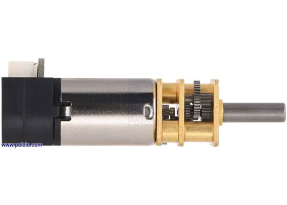 Micro Metal Gearmotor with 12 CPR encoder, back connector. (3) (3)