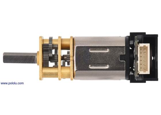 Micro Metal Gearmotor with 12 CPR encoder, side connector. (2) (2)