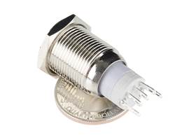 Metal Pushbutton - Latching (16mm, Yellow) (4)