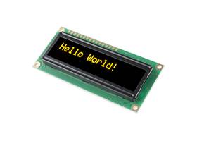 Basic 16x2 Character OLED -  Yellow on Black