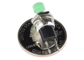 Momentary Button - Panel Mount (Green) (2)