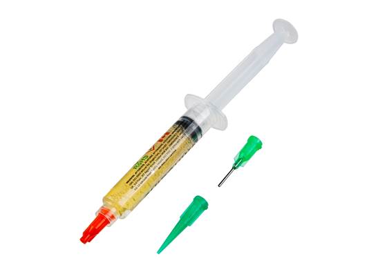 Chip Quik No-Clean Tack Flux in 5cc Syringe (with Tips)