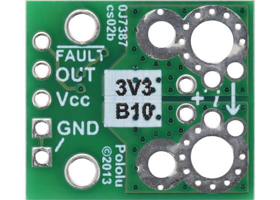 ACS71240KEXBLT-010B3 Current Sensor Carrier -10A to +10A, 3.3V, bottom view.