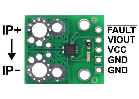 ACS71240 Current Sensor Carrier pinout.