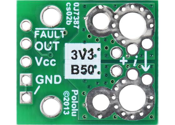 ACS71240KEXBLT-050B3 Current Sensor Carrier -50A to +50A, 3.3V, bottom view.