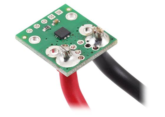 ACS71240 Current Sensor Carrier with wires soldered directly to the board.