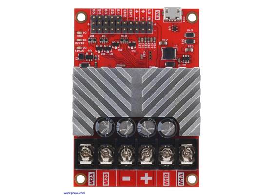 RoboClaw 2x15A Motor Controller (V6B), top view.