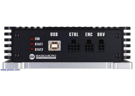 RoboClaw 2×200A, 60VDC Motor Controller logic connectors.