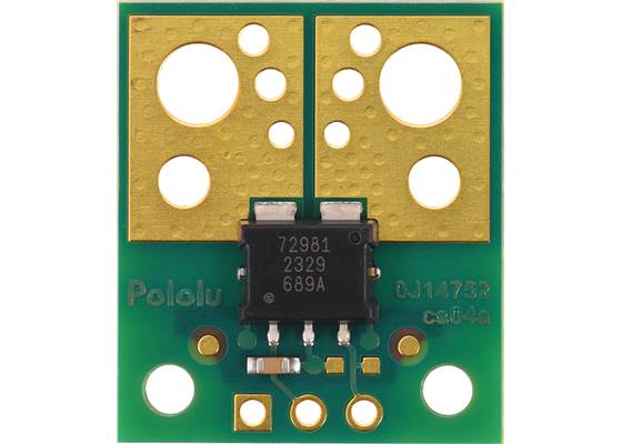 ACS72981 Current Sensor Compact Carrier, top view.