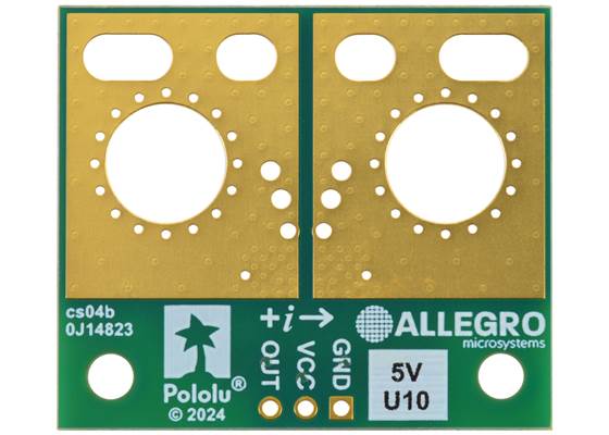 ACS72981LLRATR-100U5 Current Sensor Large Carrier 0A to 100A, 5V, bottom view.